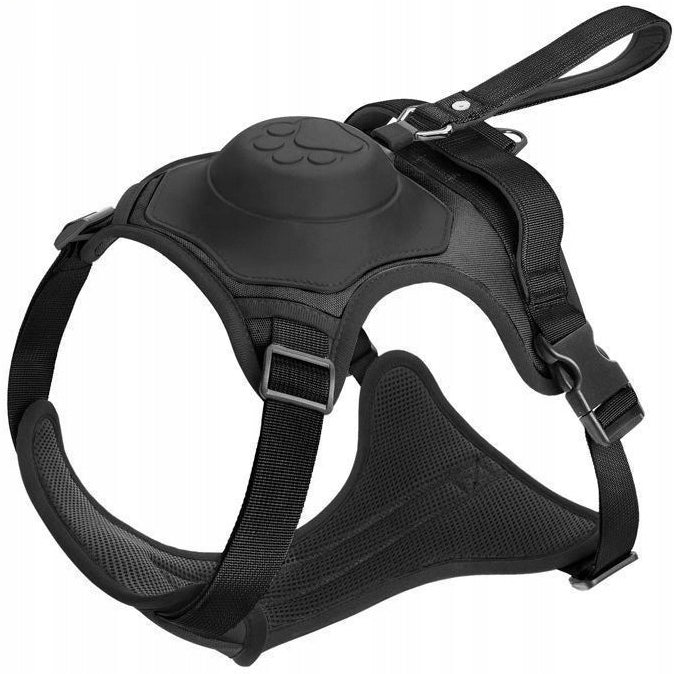 PRESSURE-FREE GUARD HARNESS FOR DOG + INTEGRATED RETRACTABLE LEASH L