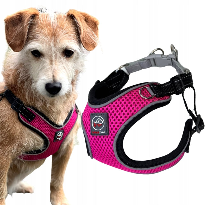 PRESSURE-FREE HARNESS for small dog breeze XS fuchsia