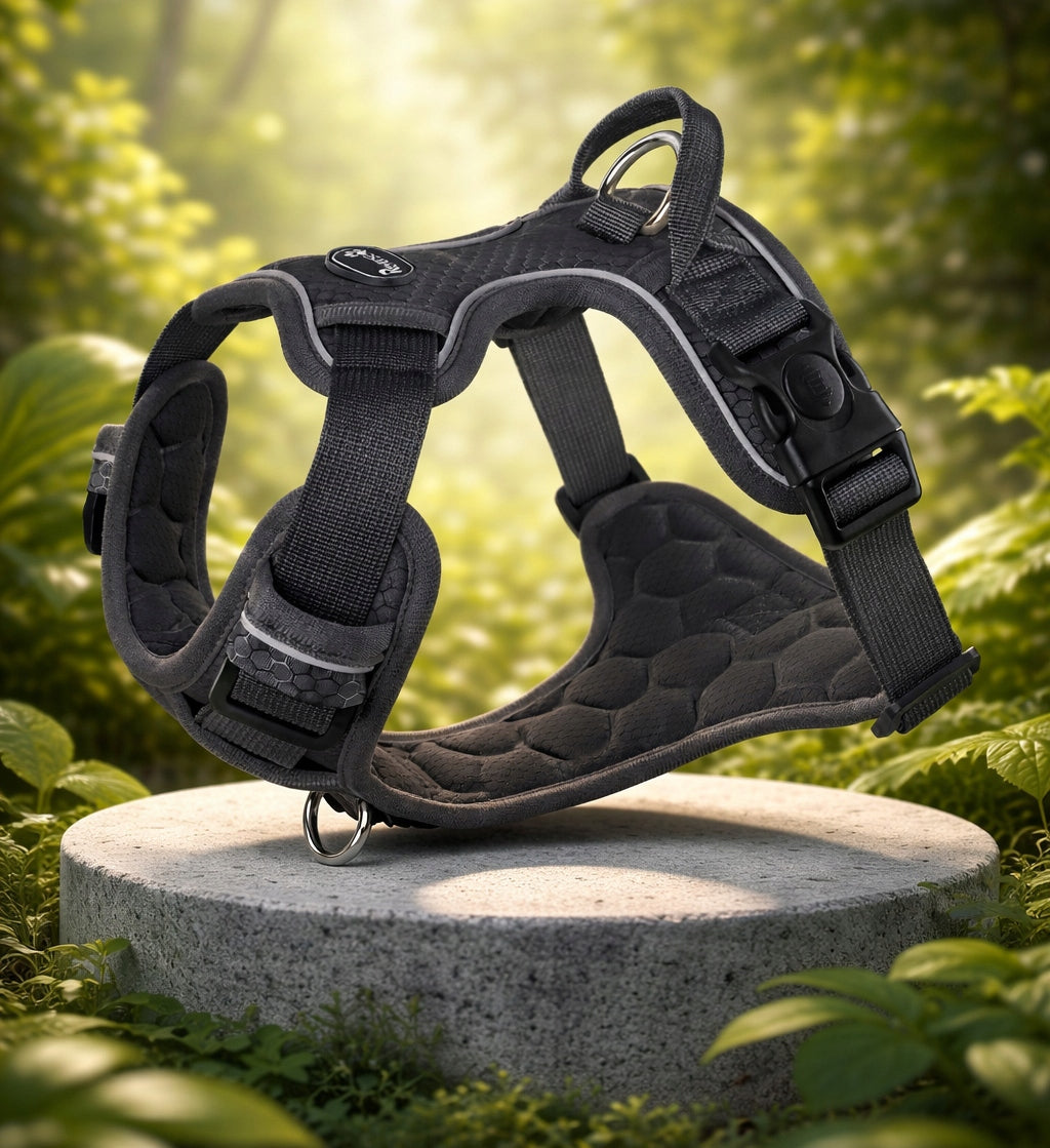 PRESSURE-FREE WALKING HARNESS GUARD FOR DOG STRONG SOFT STRONG BLACK r. L Manufacturer code S.W1.BLACK.L