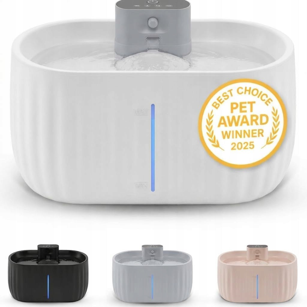 PRETTY PAW Cat Fountain Wireless Motion Sensor 3L Quiet