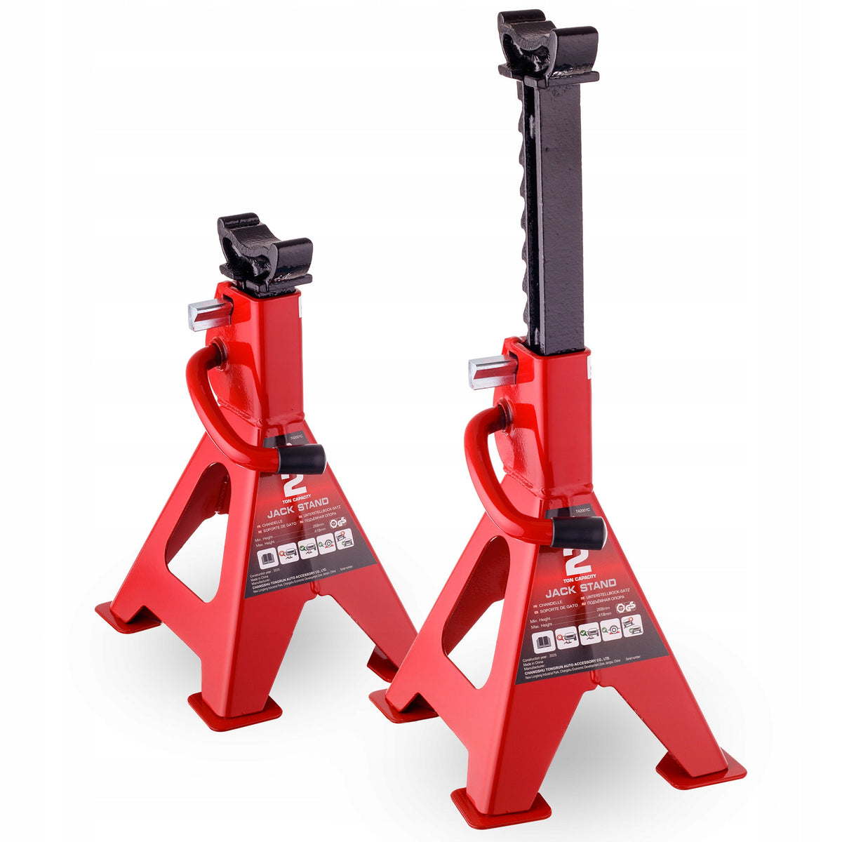 PROFESSIONAL CAR STANDS 2 PCS LIFTING CAPACITY 2T HEIGHT 415MM Brand Big Red