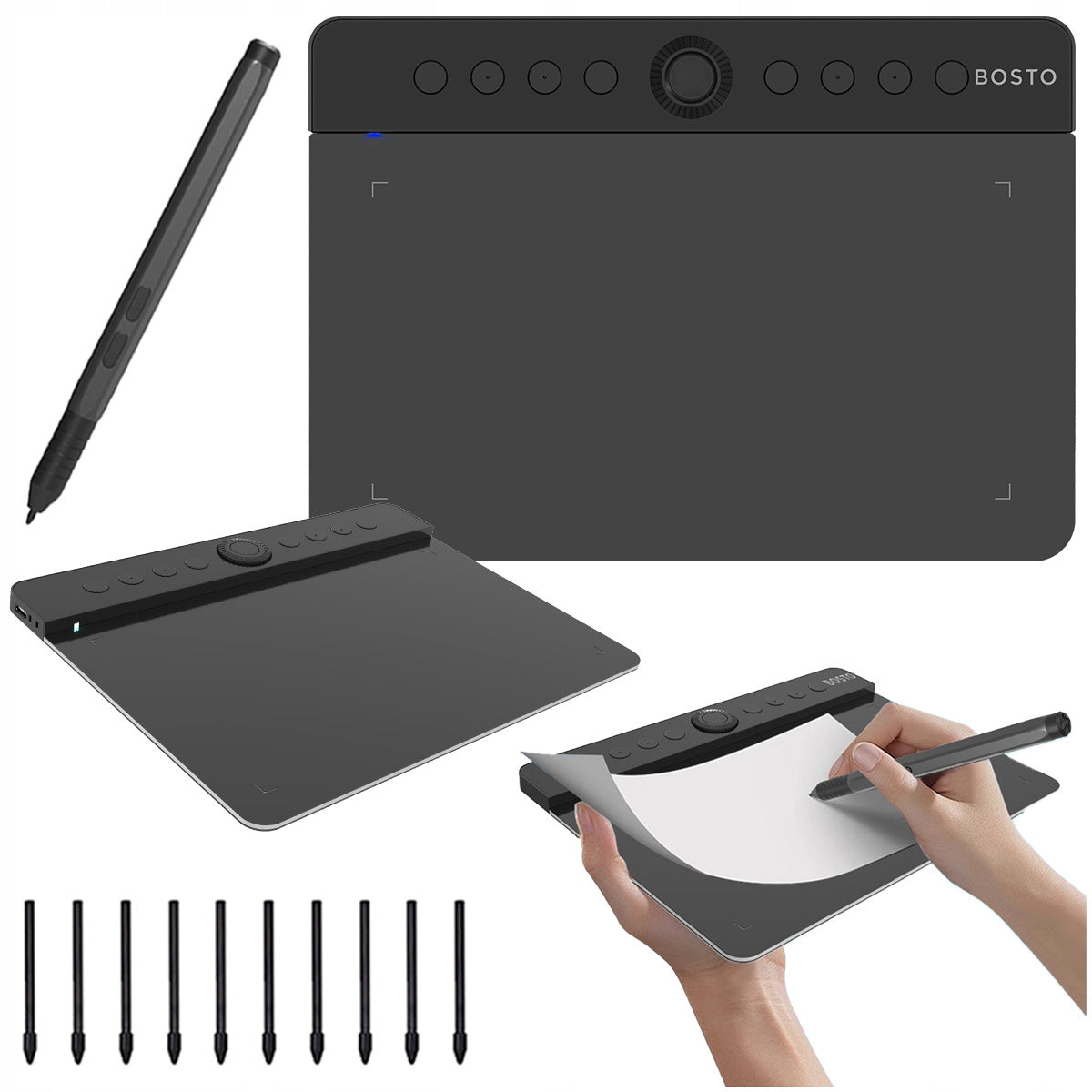 PROFESSIONAL Graphics Tablet with Pen 16384 BOSTO T640KD