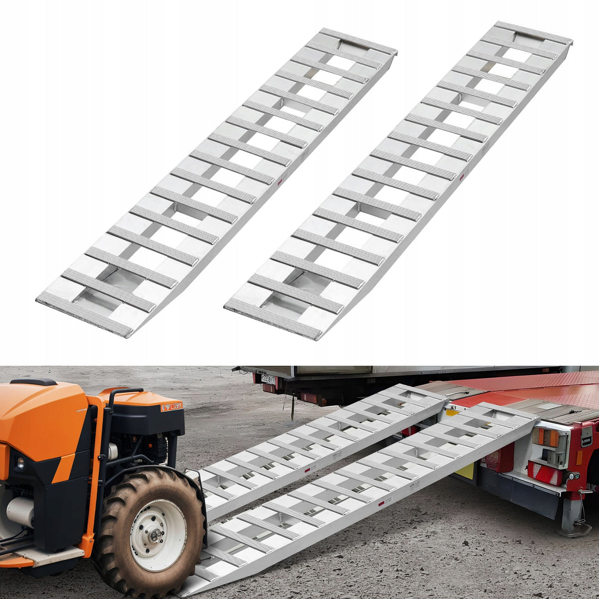 PROFESSIONAL LOADING RAMPS VEVOR 2 PCS 240X38 CM LOAD CAPACITY 2721 KG