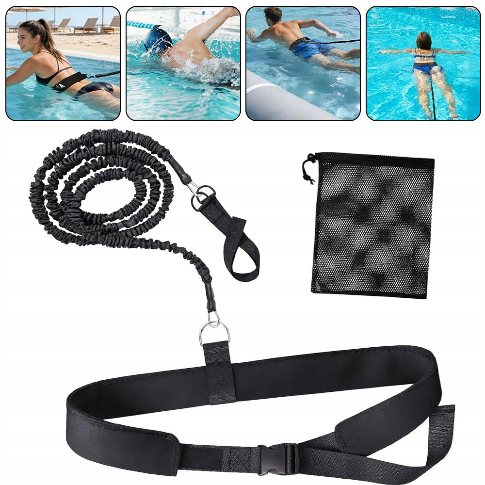 PROFESSIONAL SWIMMING TRAINER IN PLACE RUBBER FOR SWIMMING POOL BELT MESH BAG
