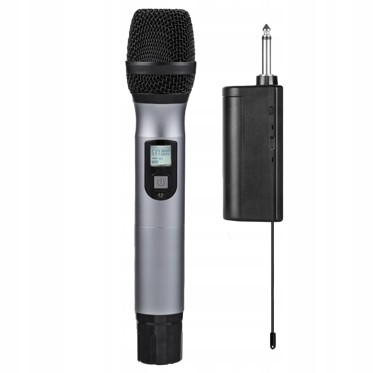 PROFESSIONAL WIRELESS KARAOKE MICROPHONE WITH MONO JACK RECEIVER 6.3