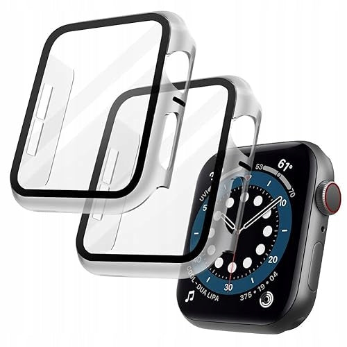 PROTECTIVE CASE APPLE WATCH 40MM SERIES 6 SE 5 4 TEMPERED GLASS 2PCS