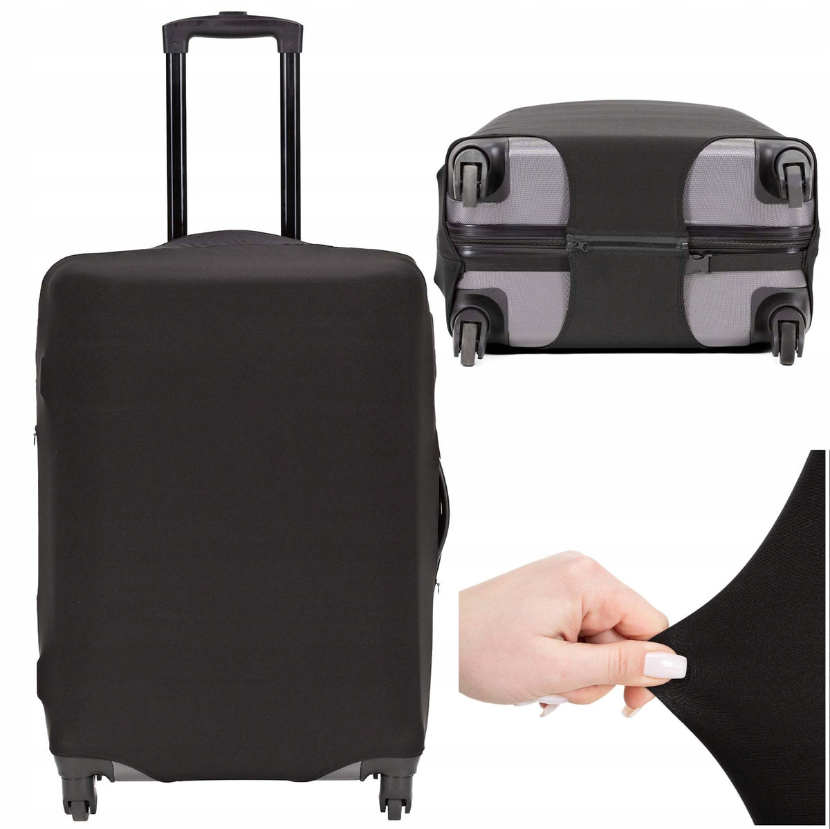 PROTECTIVE COVER FOR LUGGAGE TRAVEL CASE BLACK CASE SIZE M