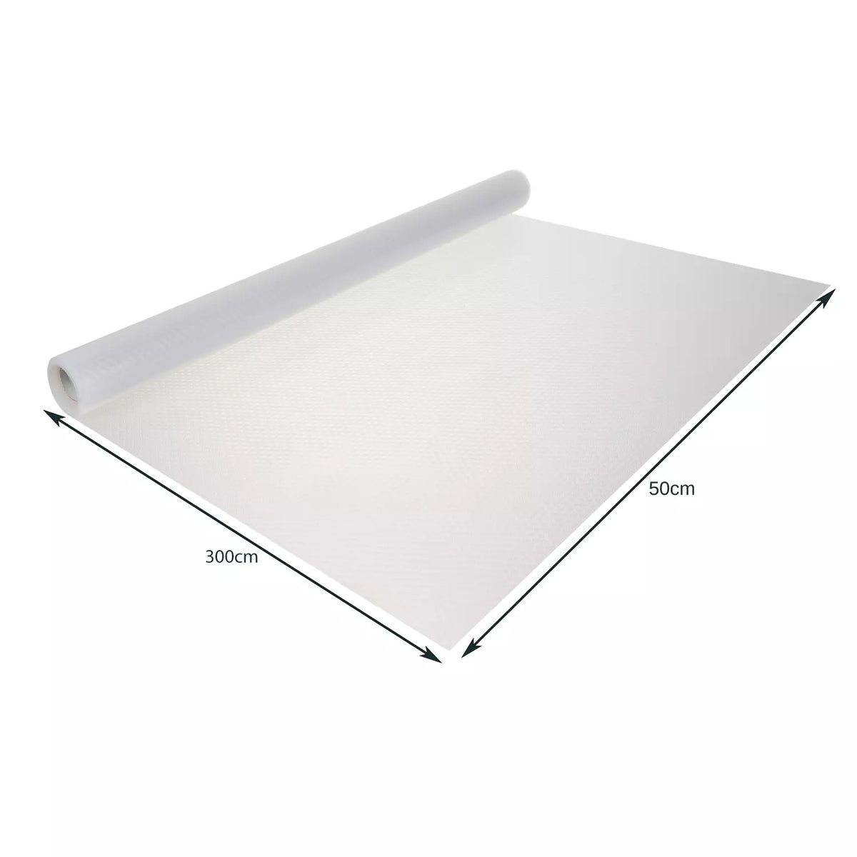 PROTECTIVE MAT FOR CABINETS NON-SLIP 300x50 CM TRANSPARENT Packaging status original