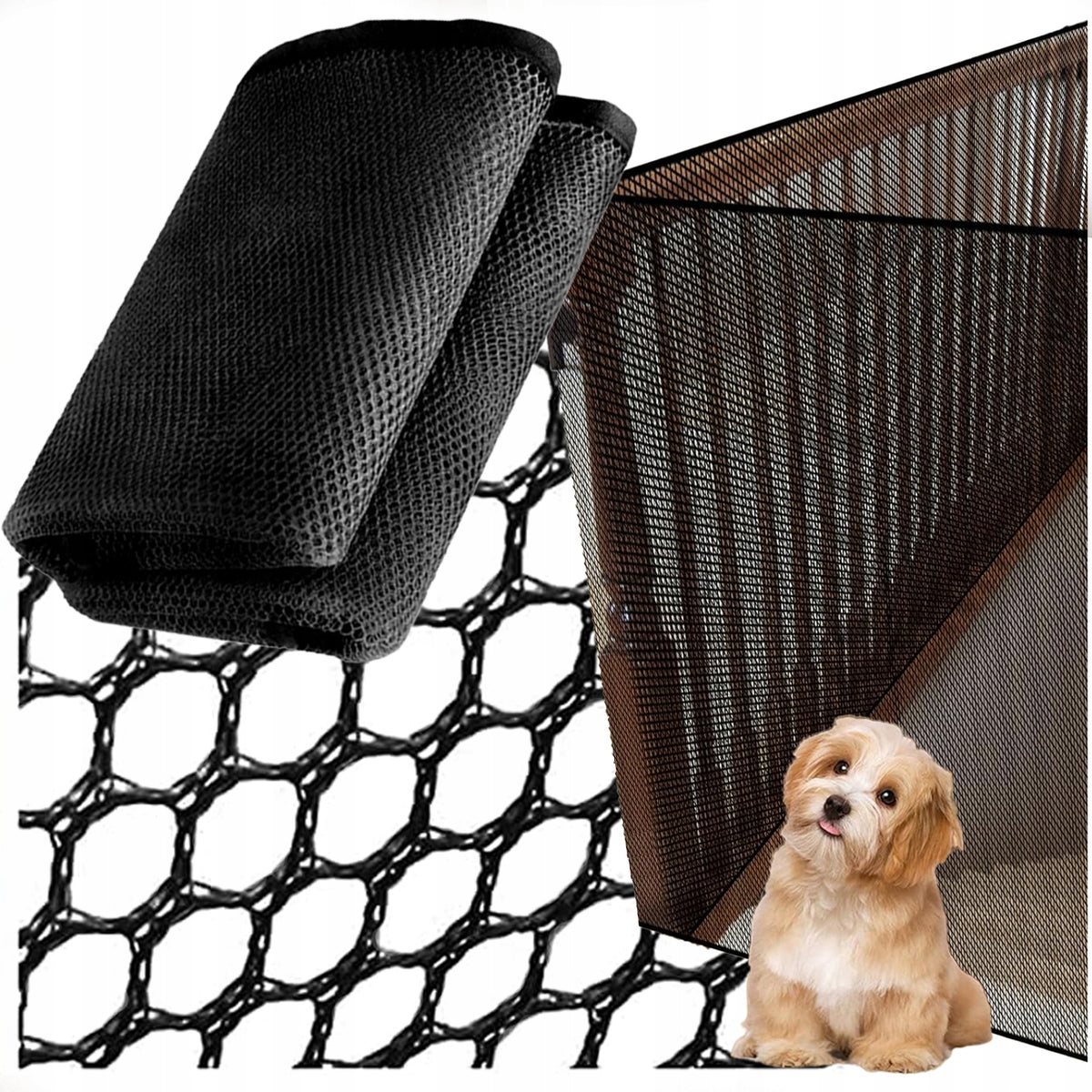 PROTECTIVE NET RAILING WITHOUT DRILLING STAIRS BALCONY FOR PETS 3M