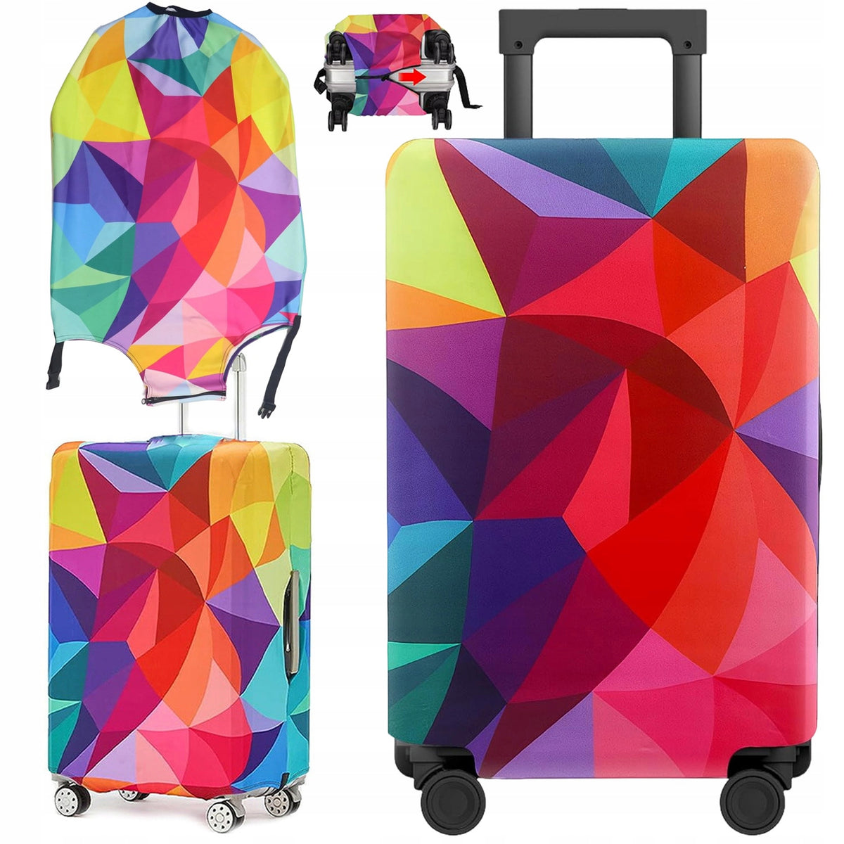 PROTECTIVE TRAVEL SUITCASE COVER ABRASION RESISTANT LUGGAGE CASE