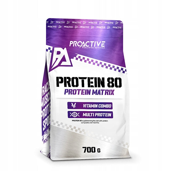 PROTEIN WPC PROTEIN SUPPLEMENT POWDER ProActive Protein 80 700g Taste RASPBERRY Packaging status original