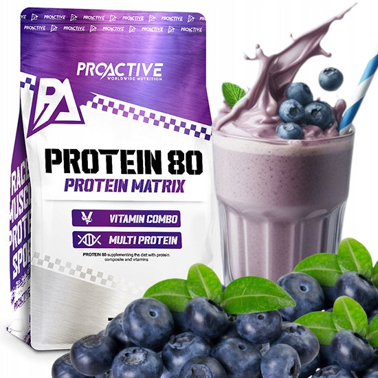 PROTEIN WPC whey protein supplement VITAMINS blueberry ProActive 700g