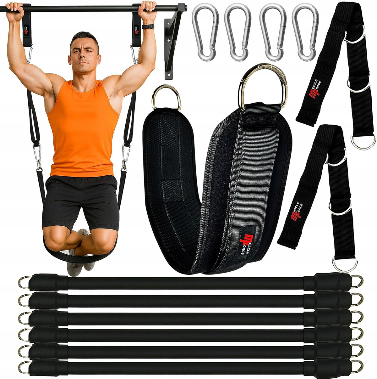 PULL-UP RUBBERS ON THE BAR RESISTANCE ASSISTANT 2-6 PCS