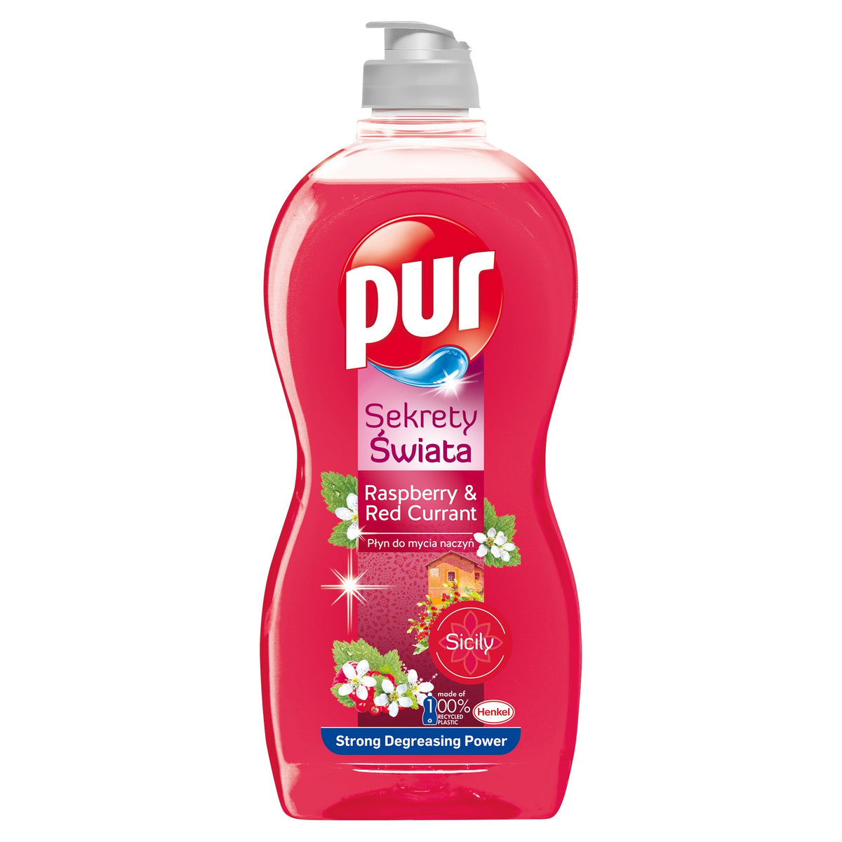 PUR dishwashing liquid red currant with raspberry 450 ml Brand Pur