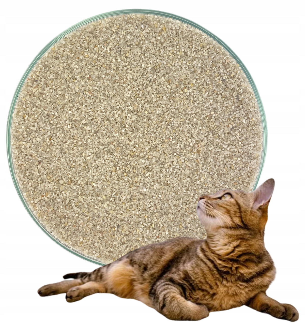 PURE QUARTZ SAND FOR CATS FOR LITTER BOX 2 KG