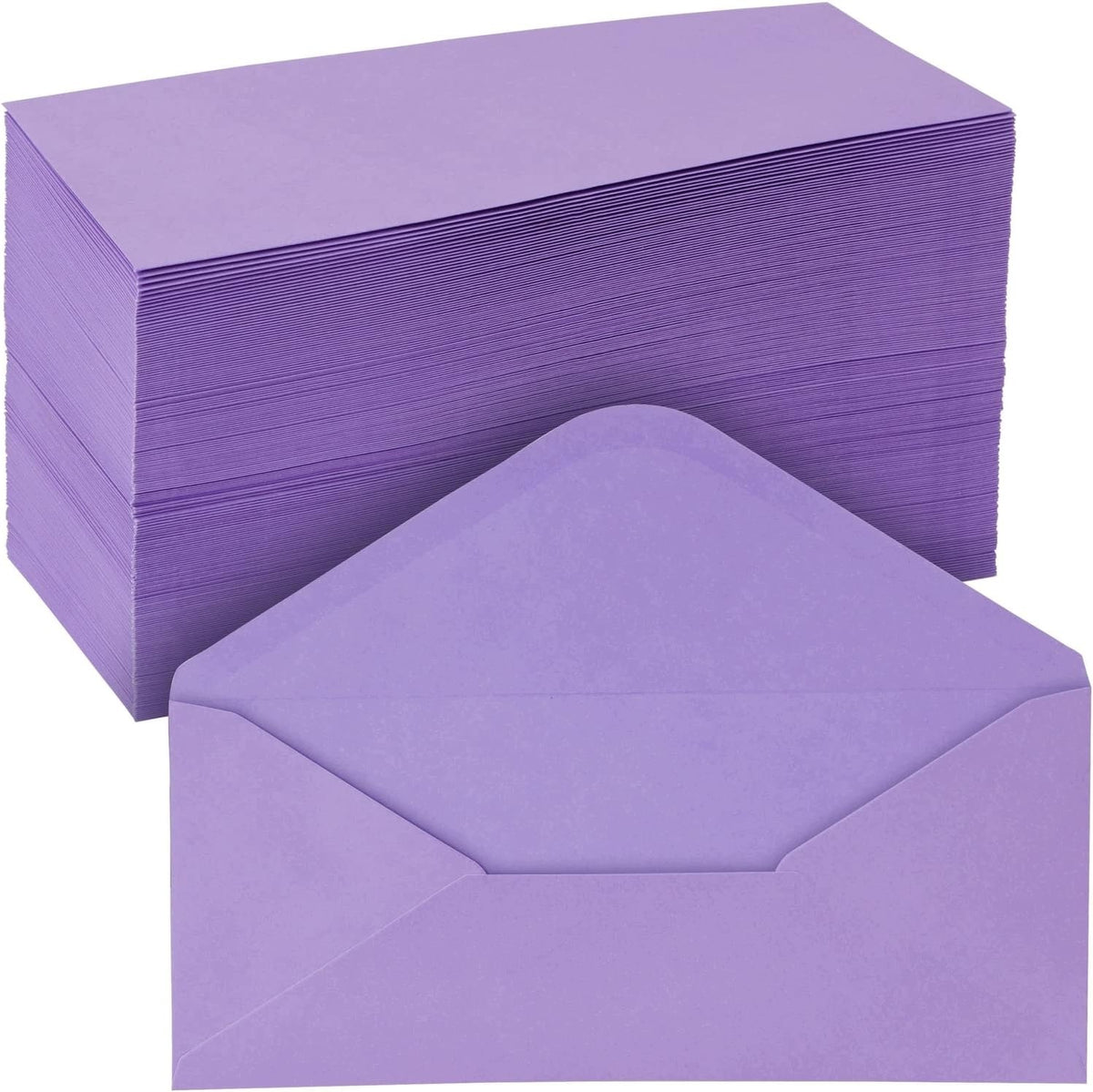 PURPLE ENVELOPES 200 PIECES BUSINESS RUBBERIZED 10X22CM