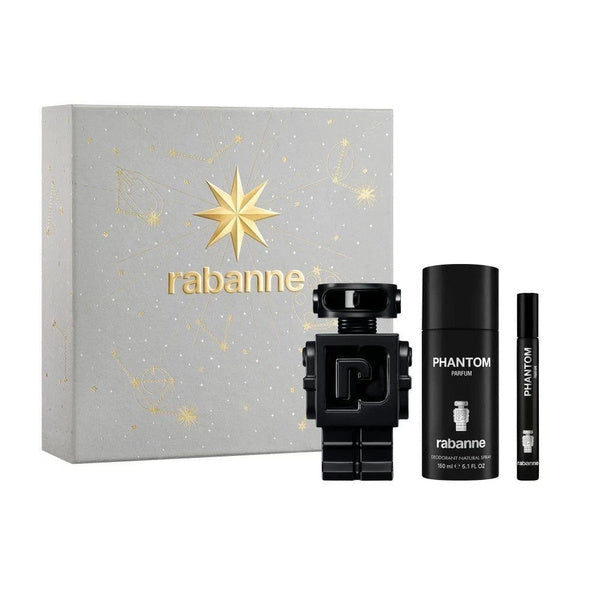 Paco Rabanne Phantom Parfum 100ml + Parfum 10ml + Deodorant 150ml Set Packaging status original