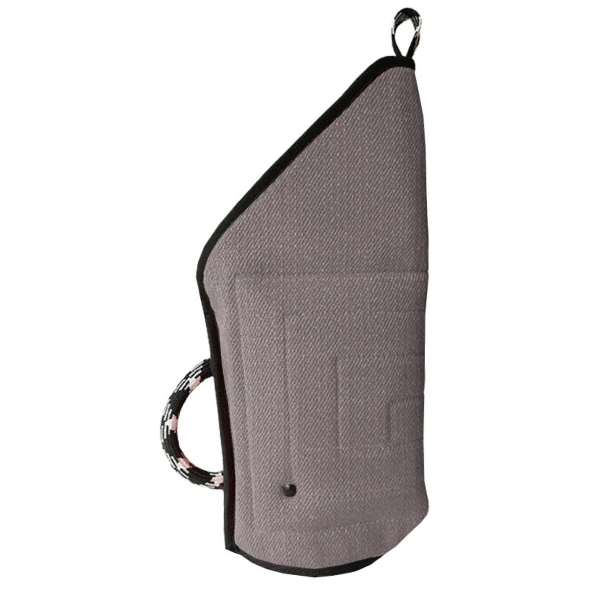 Padded Polyester Dog Bite Sleeve with Hanging Loop for Handler Gray