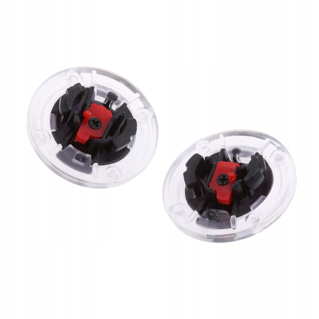 Pair Helmet Screen Lens Mounting Fix Base with Rotate Switch for LS2 Helmet
