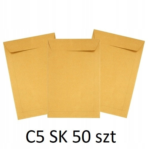 Paper Envelopes Letter Brown C5 50pcs SK
