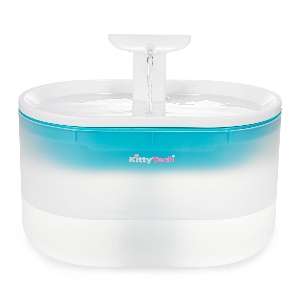 PawPour KT3000NA-BL Rabbit Cat Drinker Fountain KittyTech
