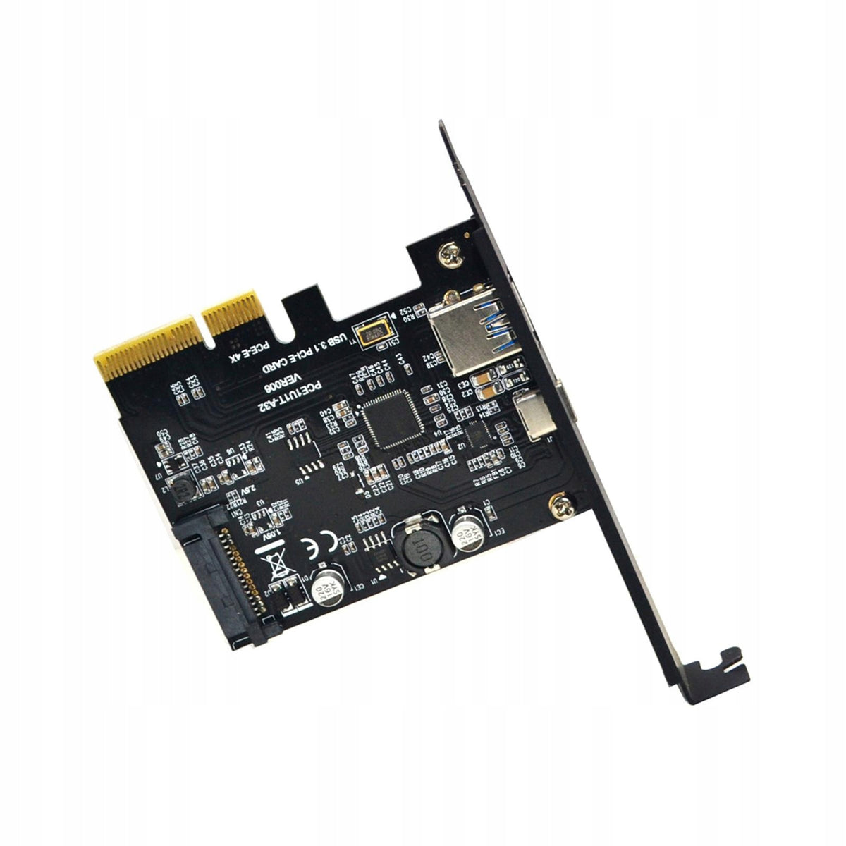 Pci e to USB 3.1 Gen2 10 Gbps USB A + USB C Expansion Card Replacement 4X