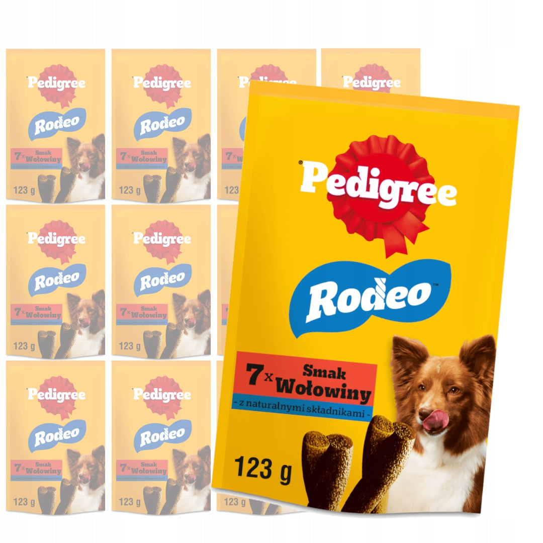 Pedigree Rodeo Soft Dog Treat Springs With Beef 12x123g