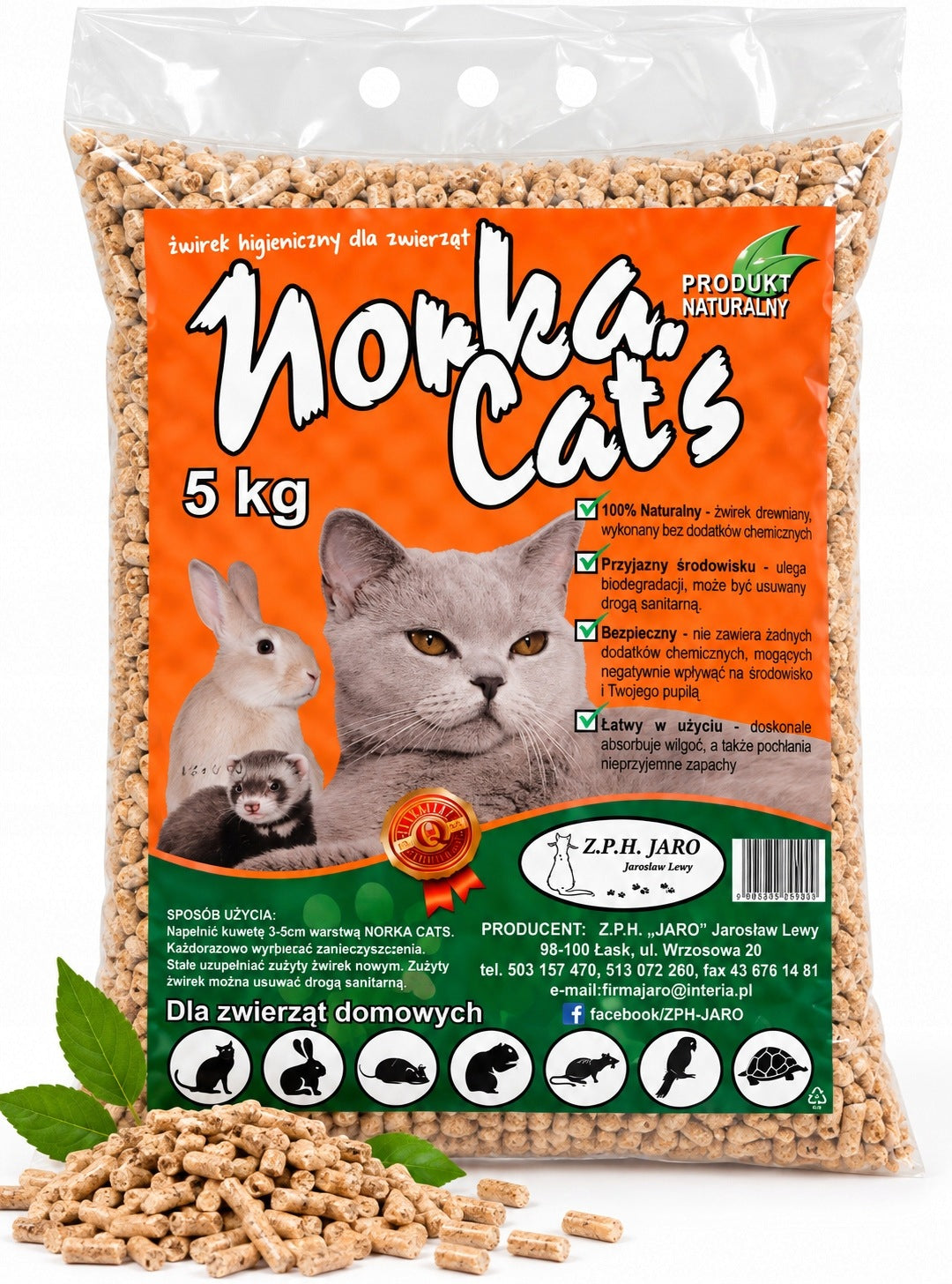 Pellets for Cat Rodents Rabbits JARO Mink Cat's 5kg