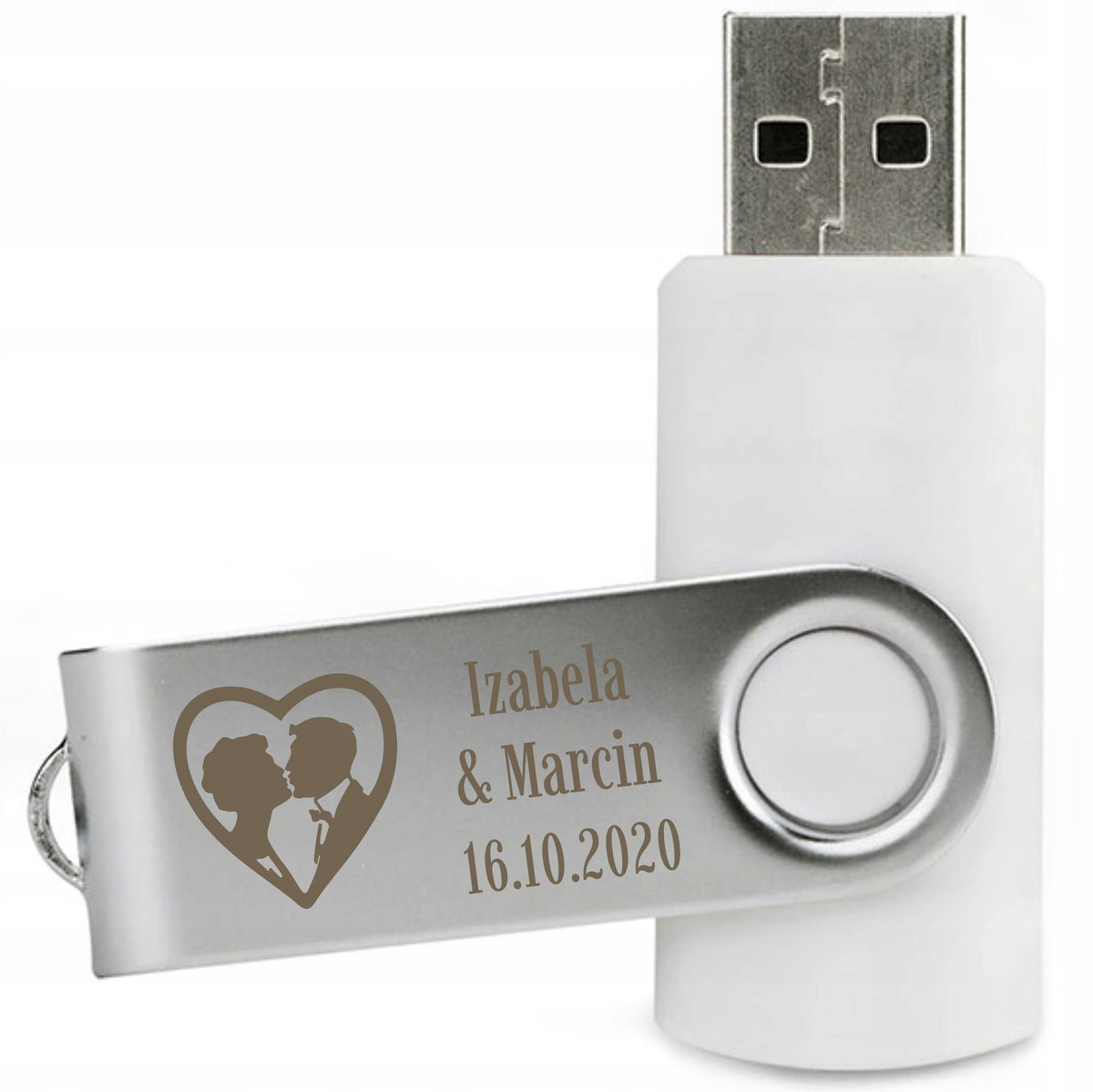 Pendrive 512 MB USB stick with wedding engraving
