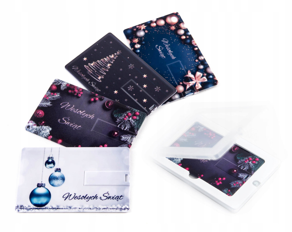 Pendrive Card 16 GB 2.0 + UV PRINT + BOX GIFT GADGET FOR CHRISTMAS