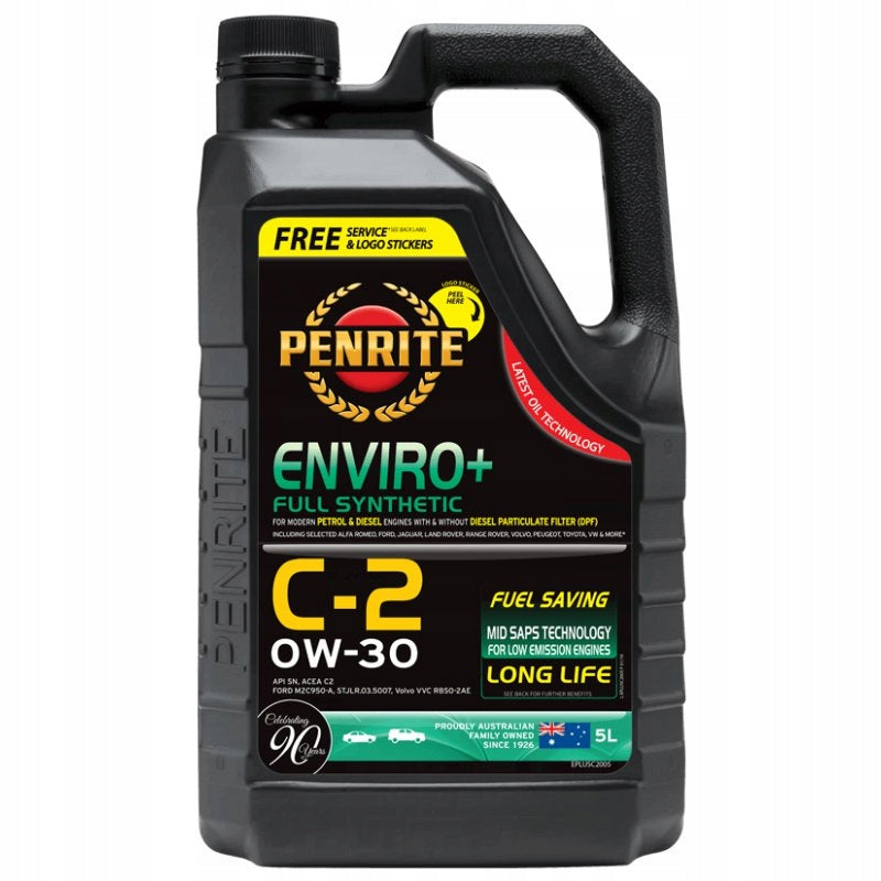 Penrite Enviro+ C2 0W30 Synthetic 5L