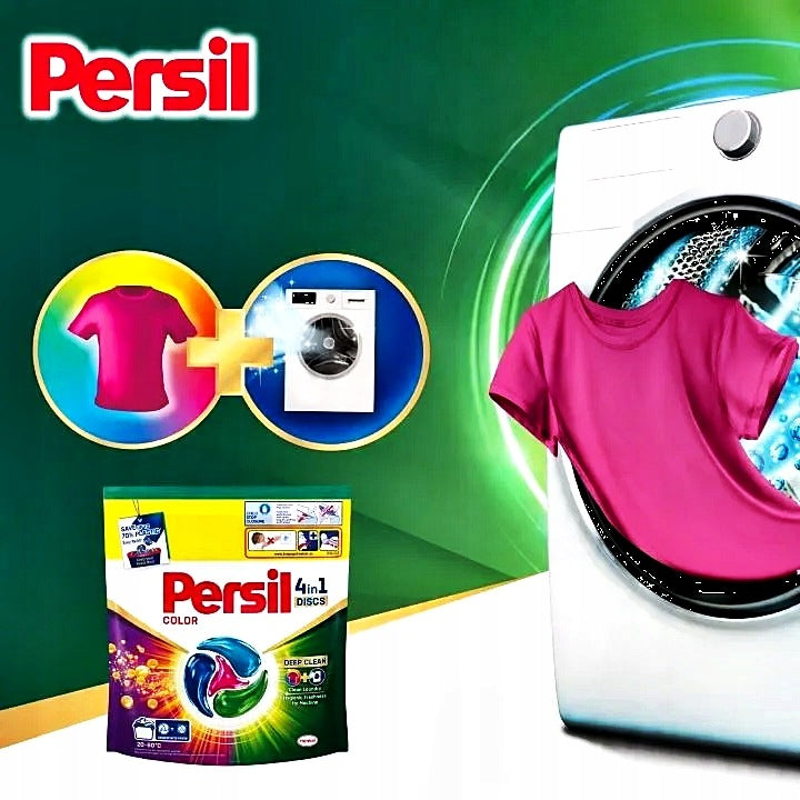 Persil COLOR 4 in 1 DISCS Washing Capsules Deep Clean German 76 Washes Packaging status original