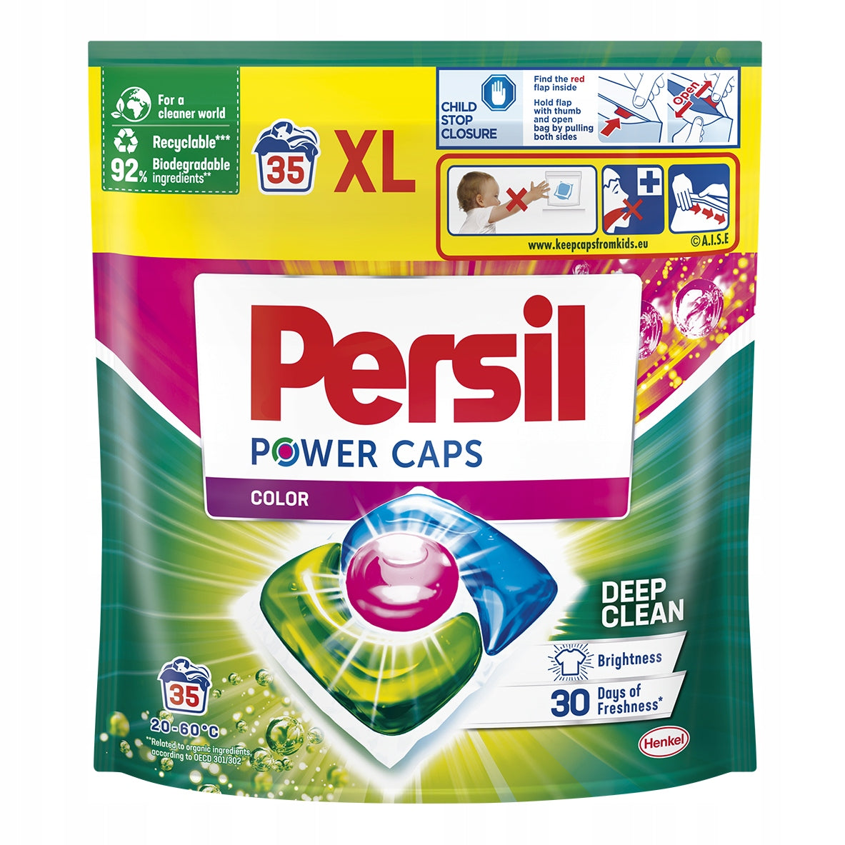 Persil Power Caps Color Original Color Washing Capsules 35 Pack