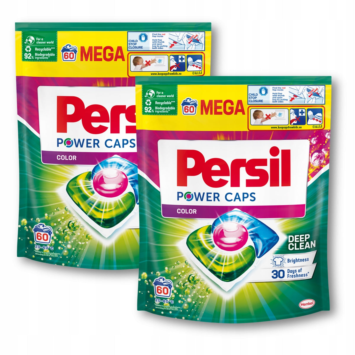 Persil Power Caps Color Washing Capsules 2x60pcs.