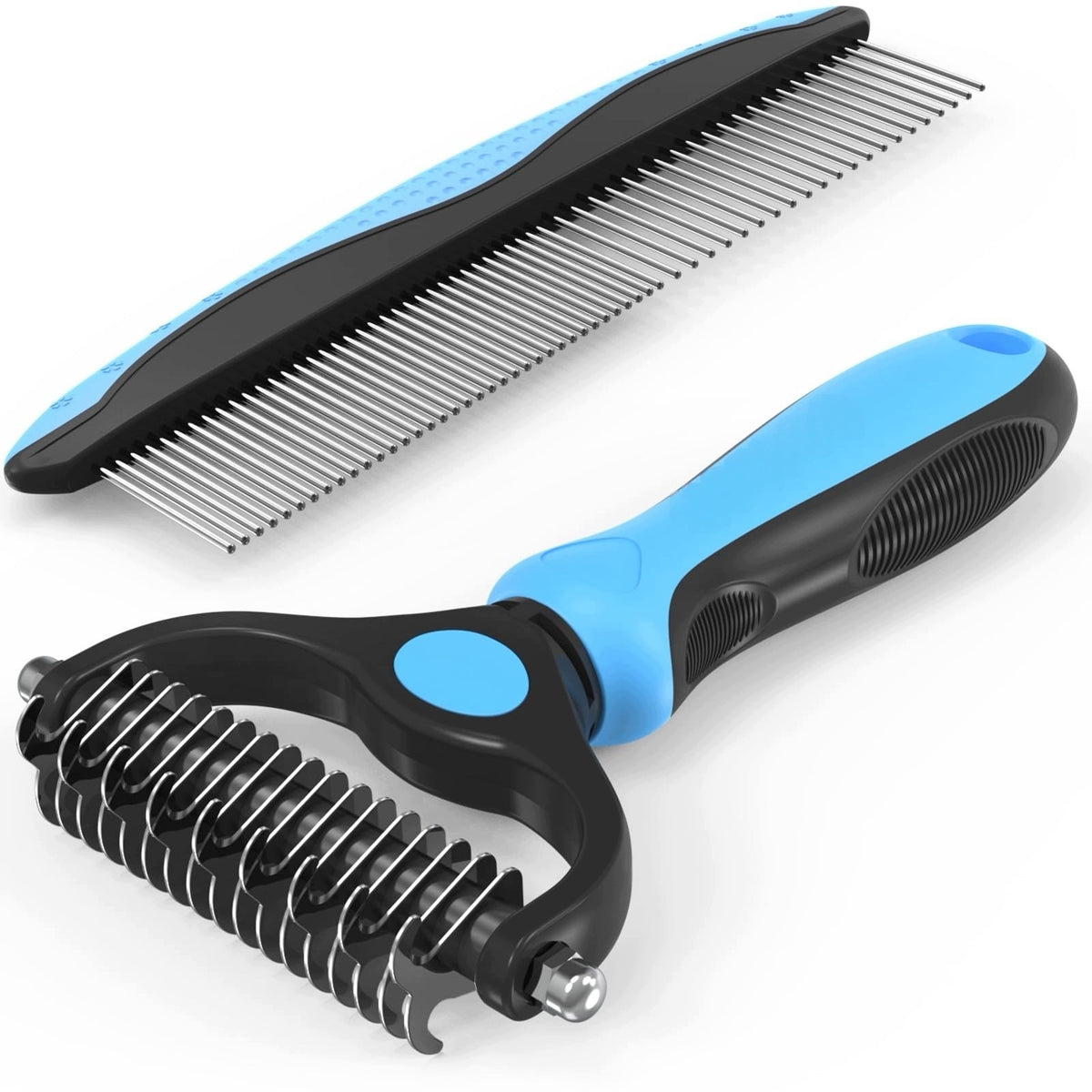 Pet Dematting Rake Trimmer – Undercoat & Tangle Remover Brush for pets Packaging status original