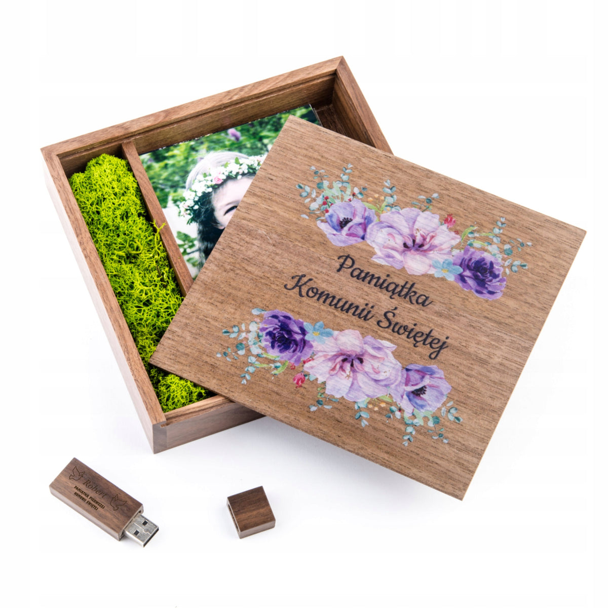 Photo Box + Print + Flash Drive 64 GB 3.0 Communion
