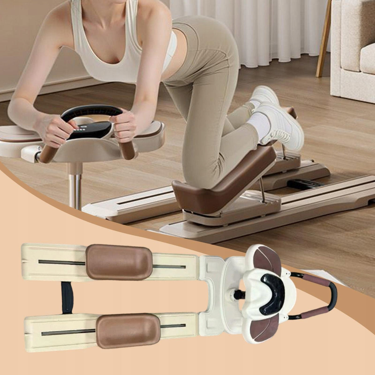 Pilates Reformer Machine Foldable Sliding Reformer Pilate Board Strength