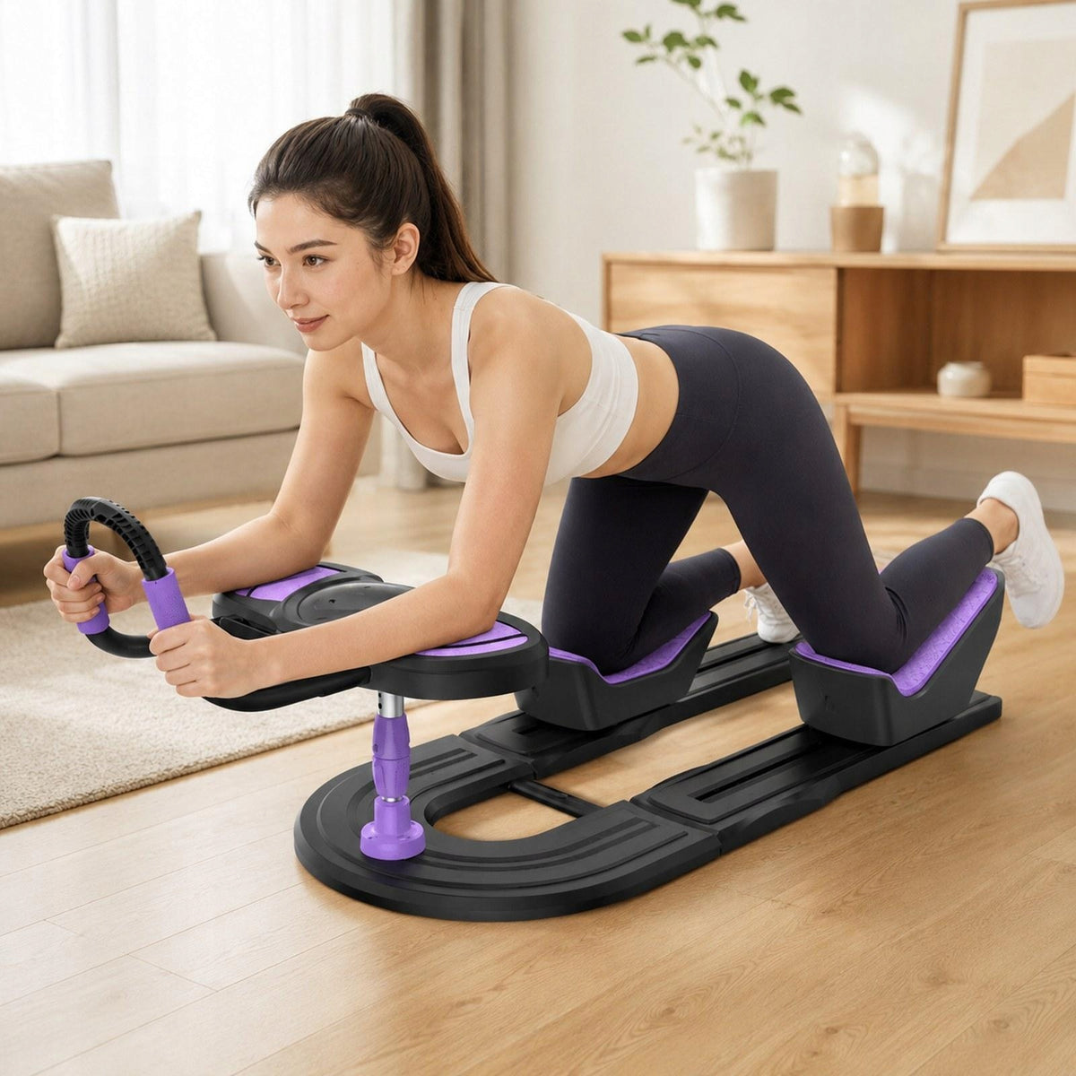 Pilates Reformer Machine Professional Strength Training Pilates Board Black