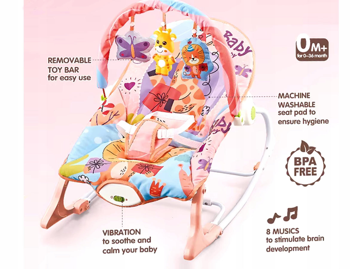 Pink Rocker Crib Cradle Vibration Gift Brand no brand