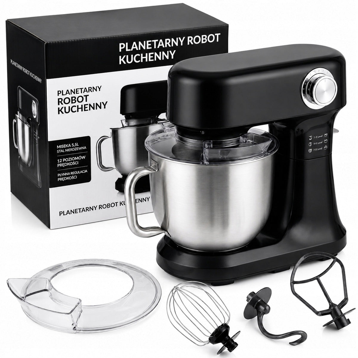Planetary Food Processor Multifunctional Rotating Bowl Powerful + FREEBIE