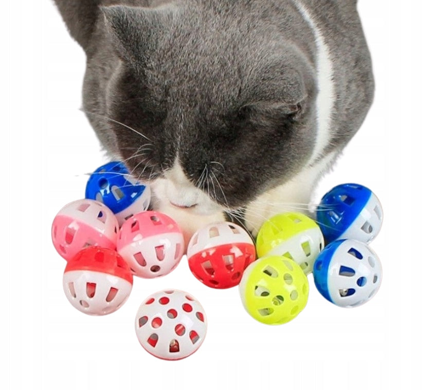 Plastic Ball with Bell Color Toy for Cat