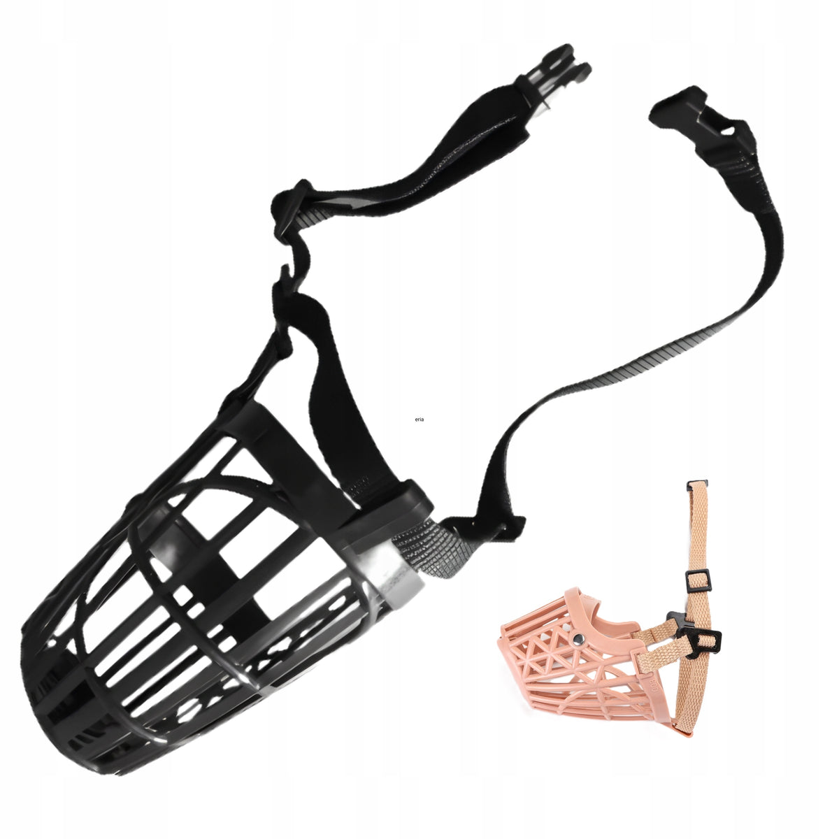 Plastic muzzle basket for small dog Nobleza size S black