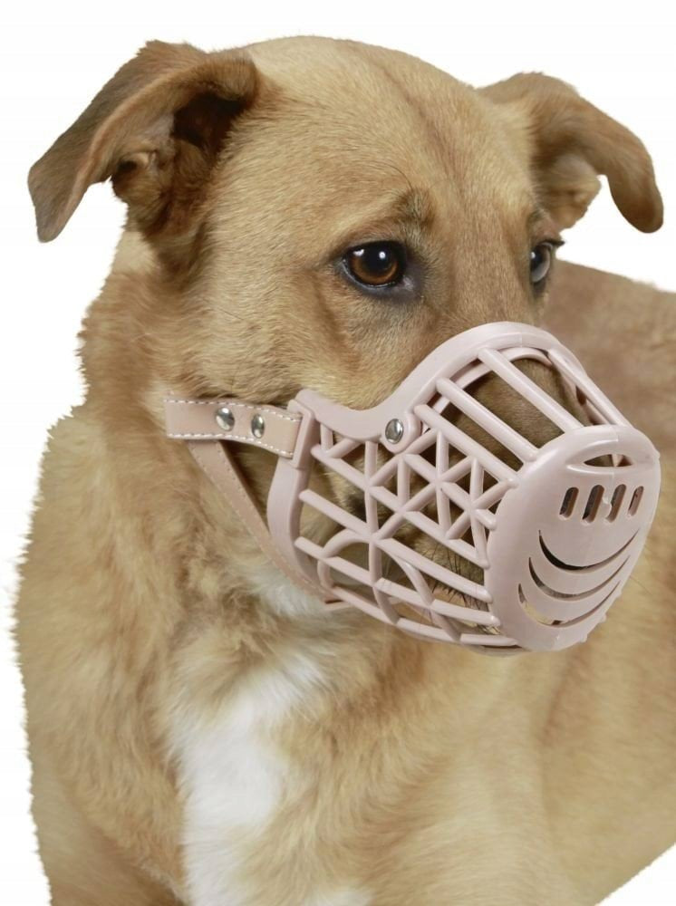 Plastic muzzle for dog, 21,5 cm x 5 cm, Kerbl