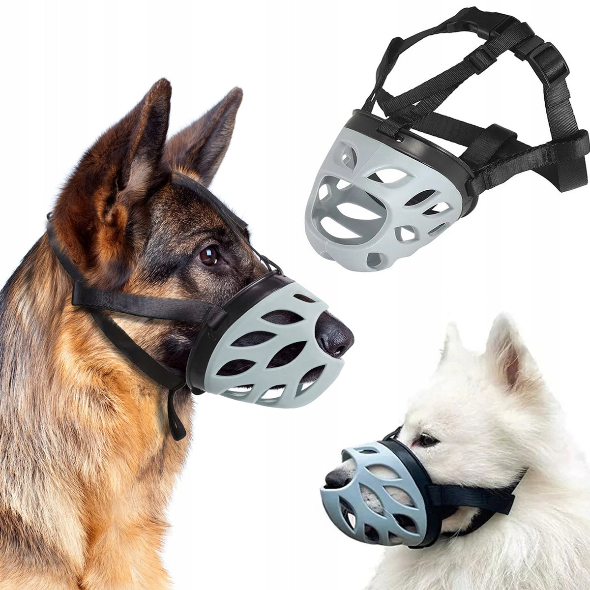 Plastic muzzle grey XS