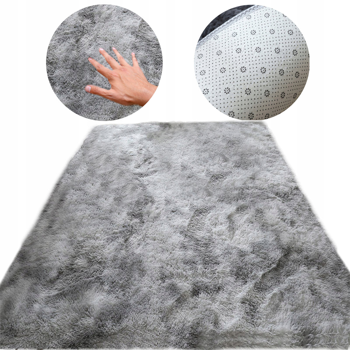Plush Shaggy Rug Fluffy For Living Room Soft 140x200 Rectangle Fur