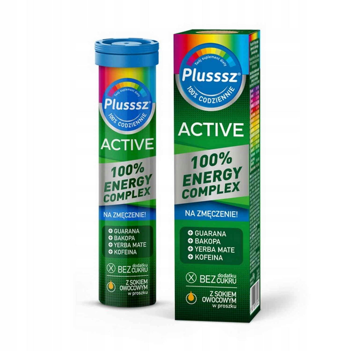 Plusssz Dietary supplement active 100 % energy complex 20 effervescent tablets