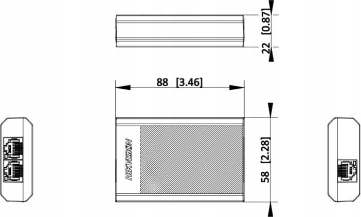 PoE Repeater Hikvision DS-3E0503DP-E/R Packaging status original