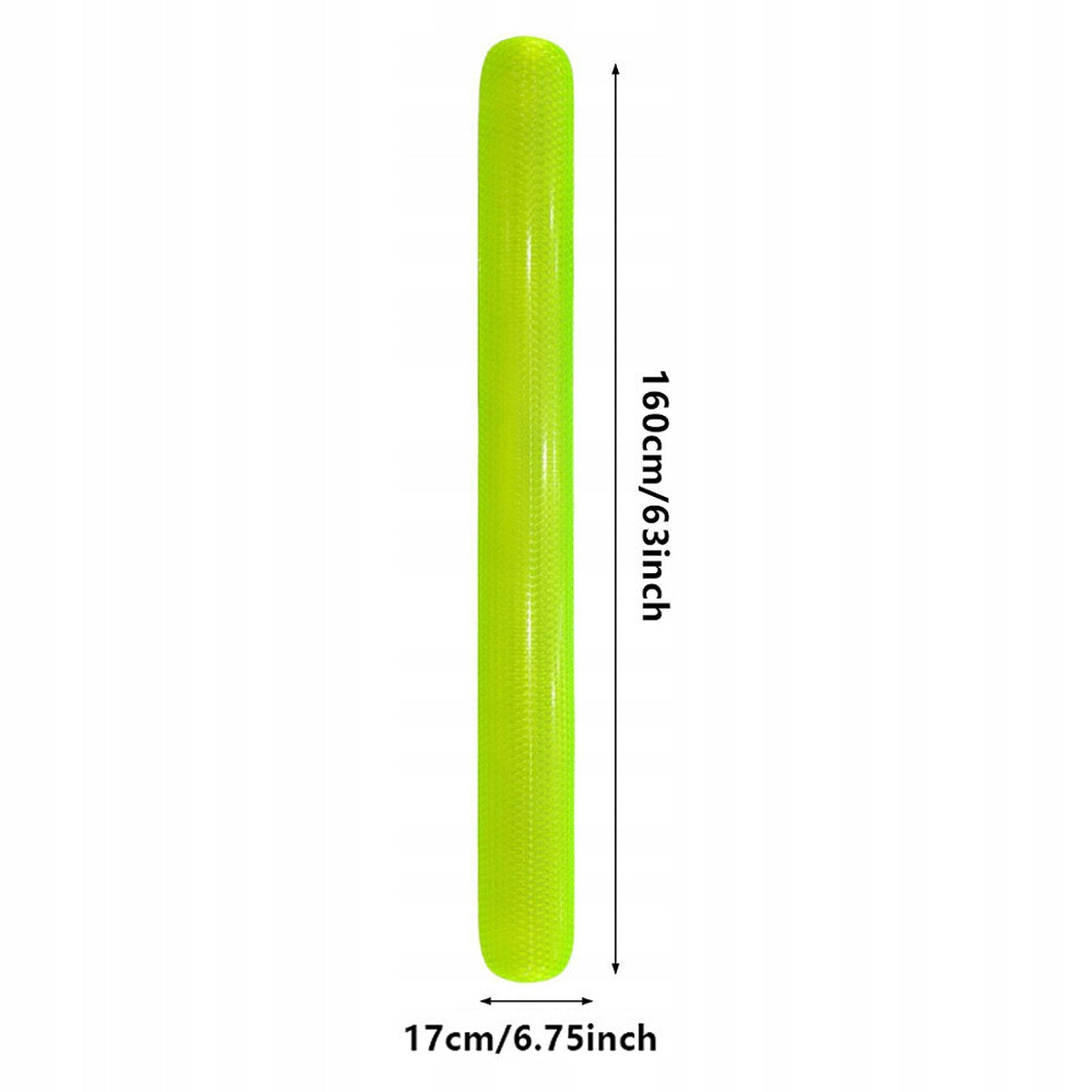 Pool Noodle Inflatable Pool Float Swimming Aid Tool PVC Lightweight Green Packaging status original