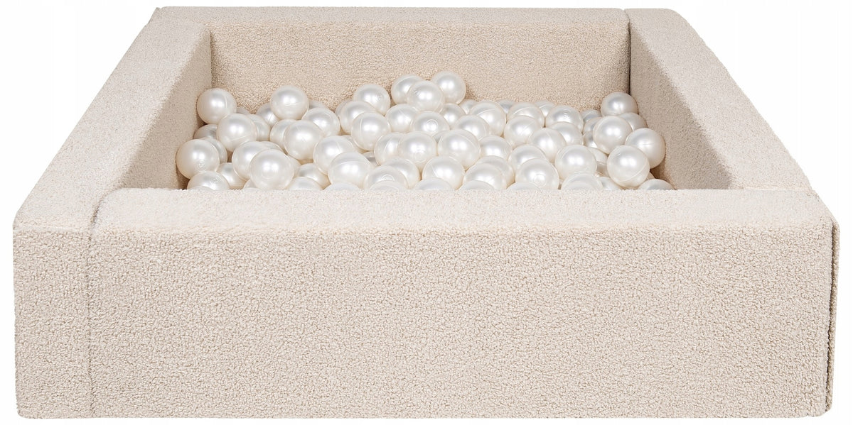 Pool square bucolic with 200 balls, 5 elements (color: pearl)