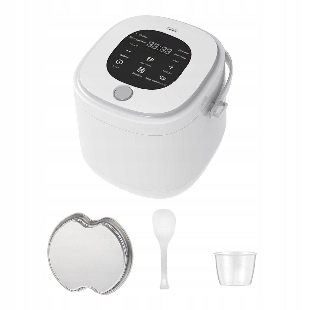 Portable 2L Electric Rice Cooker Travel Multipurpose for Soup 12V Car
